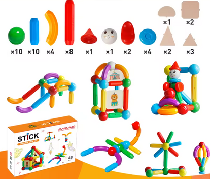 Set de piese magnetice pentru copii