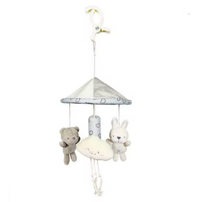 Jucărie muzicală cu clopoței pentru pătuț și cărucior bebeluși