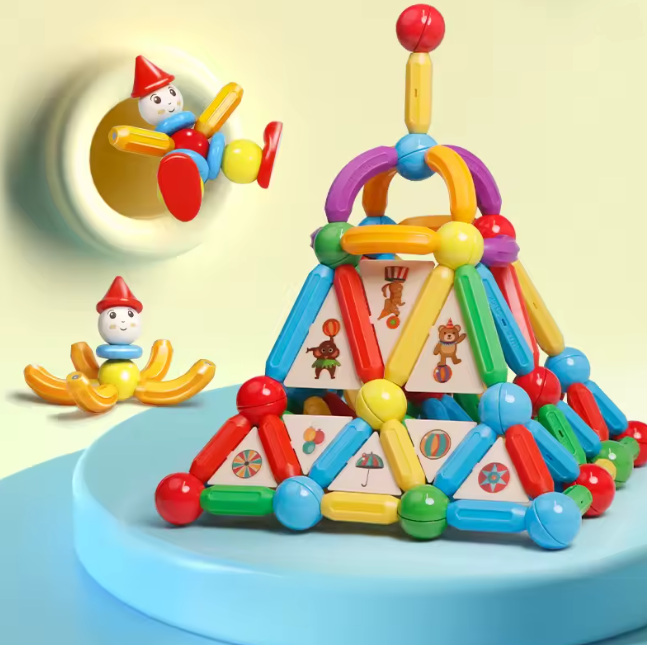 Set de piese magnetice pentru copii