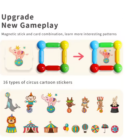 Set de piese magnetice pentru copii