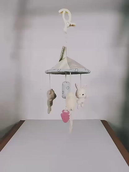 Jucărie muzicală cu clopoței pentru pătuț și cărucior bebeluși