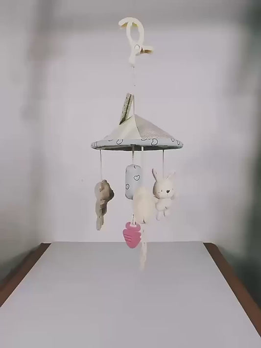 Jucărie muzicală cu clopoței pentru pătuț și cărucior bebeluși