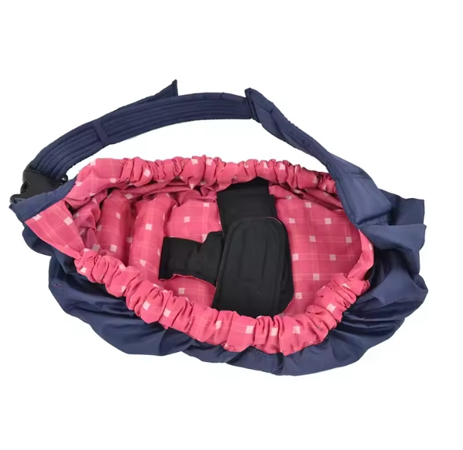 Marsupiu bebeluși din bumbac pentru purtare și alăptare